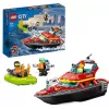 LEGO ugunsdzēsības glābšanas laiva 60373 — City sērija, 144 gab., 3 minifigūras, 5+ gadiem