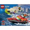 LEGO ugunsdzēsības glābšanas laiva 60373 — City sērija, 144 gab., 3 minifigūras, 5+ gadiem