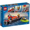 LEGO ugunsdzēsības glābšanas laiva 60373 — City sērija, 144 gab., 3 minifigūras, 5+ gadiem