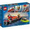 LEGO ugunsdzēsības glābšanas laiva 60373 — City sērija, 144 gab., 3 minifigūras, 5+ gadiem