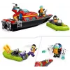 LEGO ugunsdzēsības glābšanas laiva 60373 — City sērija, 144 gab., 3 minifigūras, 5+ gadiem