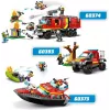 LEGO ugunsdzēsības glābšanas laiva 60373 — City sērija, 144 gab., 3 minifigūras, 5+ gadiem