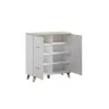 Skapis cama meble LOTTA 110 4D — 4 durvis, 6 plaukti, Sonoma ozola virsma, 1100×540×1190 mm