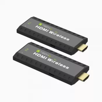 Techly IDATA HDMI-WL53 AV raidītājs un uztvērējs, bezvadu HDMI pagarinātājs, melns