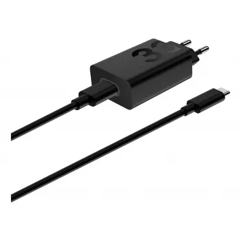 Lādētājs Motorola TurboPower 33W USB-C GaN Melns, 1 m kabelis, EU spraudnis