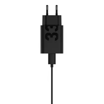 Lādētājs Motorola TurboPower 33W USB-C GaN Melns, 1 m kabelis, EU spraudnis