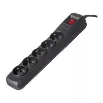 Pagarinātājs ActiveJet ACJ COMBO 5G 1.5M — 5× E tipa kontaktligzdas, 1,5 m vads, 2300 W, 10 A