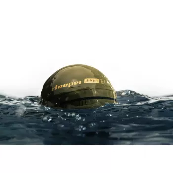 Portatīvais zivju meklētājs Deeper Smart Sonar CHIRP+3 Wi‑Fi — izmetams bezvadu hidrolokators, max dziļums 100 m, konusa leņķi 47°/20°/7°, Wi‑Fi, GPS/GLONASS