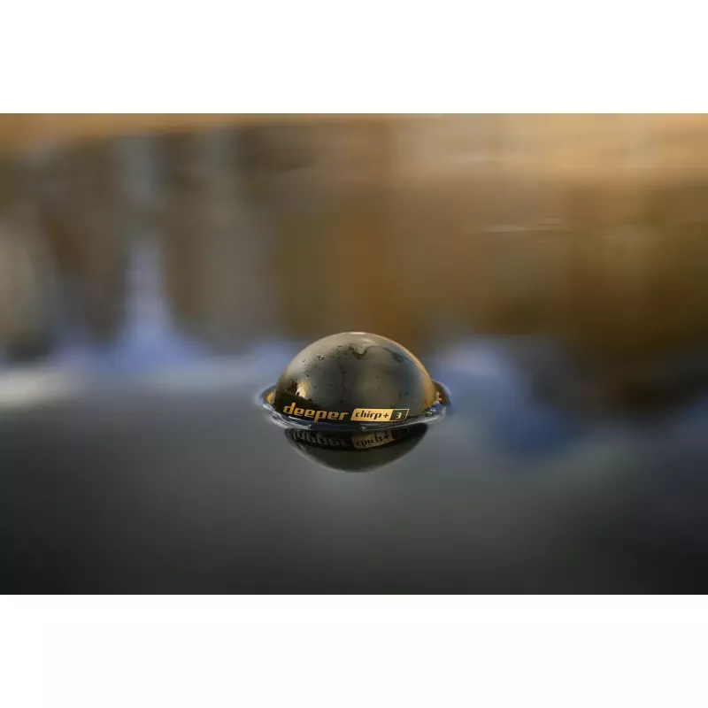Portatīvais zivju meklētājs Deeper Smart Sonar CHIRP+3 Wi‑Fi — izmetams bezvadu hidrolokators, max dziļums 100 m, konusa leņķi 47°/20°/7°, Wi‑Fi, GPS/GLONASS