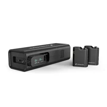 Kondensatora bezvadu mikrofonu komplekts Sennheiser PROFILE Wireless 2-kanālu — omnidirekcionāls, 48 kHz, 245 m darbības rādiuss, 7 h akumulators