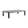 Brīvi stāvošs monitora statīvs GEMBIRD MS-TABLE-01 — viens ekrāns, 20 kg, melns, manuāls augstums 100–140 mm