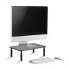 Brīvi stāvošs monitora statīvs GEMBIRD MS-TABLE-01 — viens ekrāns, 20 kg, melns, manuāls augstums 100–140 mm