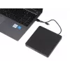 Ārējais optiskais diskdzinis IBOX IED03 DVD±RW USB 3.1 Gen1 (USB-C) Melns, paplāte, 24x CD / 8x DVD