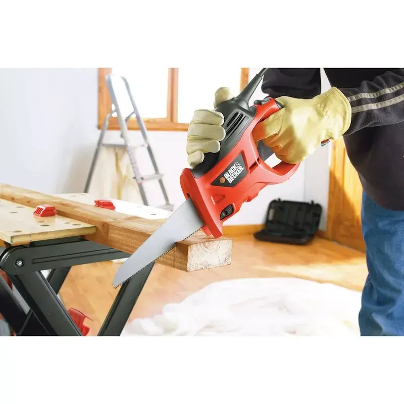 Bucksaw Black & Decker KS880EC-QS – rokas zāģis, asmens garums 23.9 cm, ergonomisks rokturis, oranžs