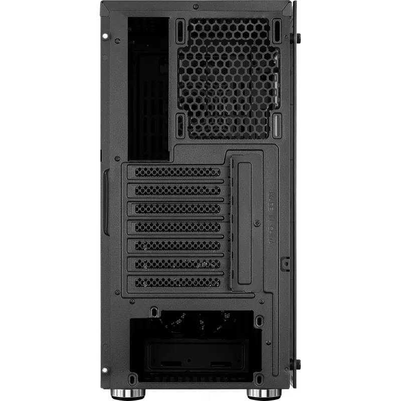 Aerocool PGS Zauron FRGB-G-BK-v1 Midi Tower datora korpuss spēlētājiem, ATX/micro-ATX/Mini-ITX, rūdīts stikls, FRGB, melns