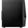Aerocool PGS Zauron FRGB-G-BK-v1 Midi Tower datora korpuss spēlētājiem, ATX/micro-ATX/Mini-ITX, rūdīts stikls, FRGB, melns