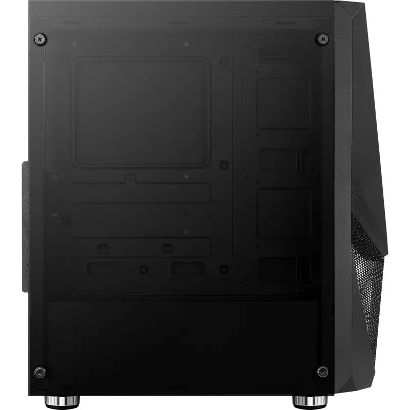 Aerocool PGS Zauron FRGB-G-BK-v1 Midi Tower datora korpuss spēlētājiem, ATX/micro-ATX/Mini-ITX, rūdīts stikls, FRGB, melns