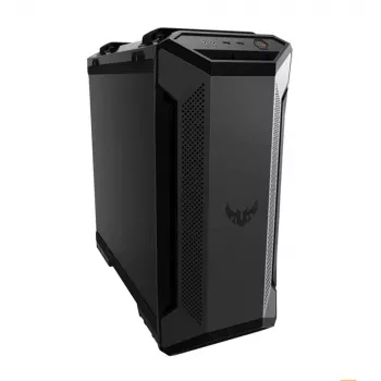 PC korpuss ASUS TUF Gaming GT501 Midi Tower — Melns, atbalsta ATX/Micro-ATX/Mini-ITX/E-ATX, 3x120mm priekšā, 1x140mm aizmugurē, 42 cm GPU, 18 cm CPU dzesētājs