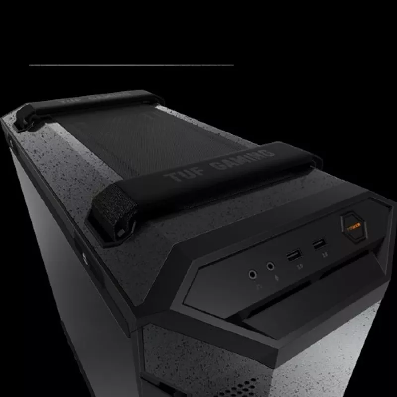 ASUS TUF Gaming GT501 Midi Tower korpuss datoram, ATX, sānu panelis ar logu, melns