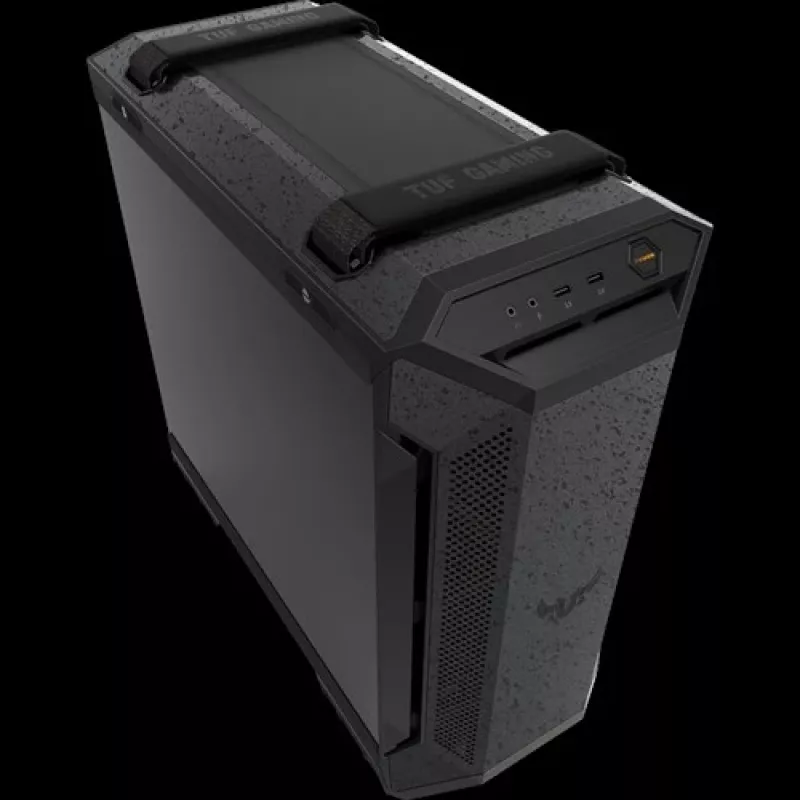 ASUS TUF Gaming GT501 Midi Tower korpuss datoram, ATX, sānu panelis ar logu, melns