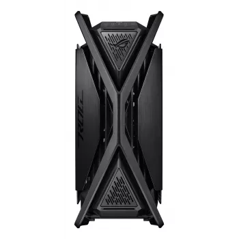 PC korpuss ASUS ROG Hyperion GR701 BTF Edition tornis — melns, rūdīts stikls, E-ATX/ATX/microATX atbalsts, 46 cm GPU, 420 mm augšējais radiators