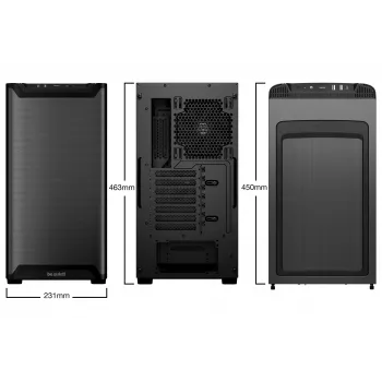 PC korpuss be quiet! PURE BASE 501 Airflow Midi Tower Melns
