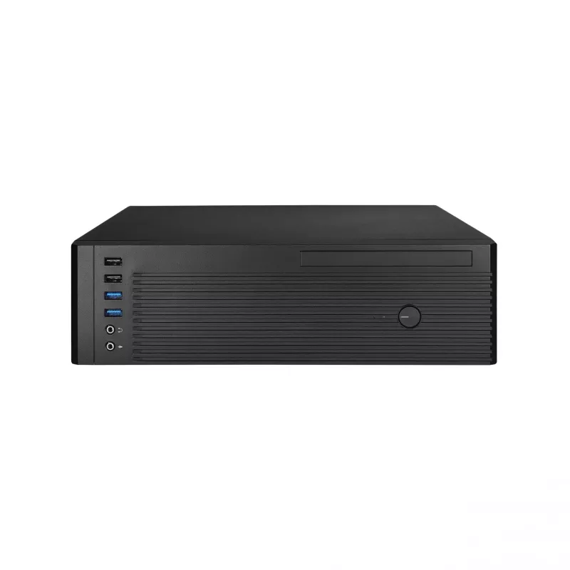 Chieftec UNI Series BE-10B-300 kompakts datora korpuss, microATX/Mini-ITX, ar 300 W TFX barošanas bloku, 2x USB 3.2 Gen 1, 2x USB 2.0, melns