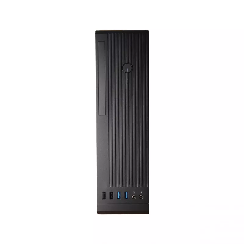Chieftec UNI Series BE-10B-300 kompakts datora korpuss, microATX/Mini-ITX, ar 300 W TFX barošanas bloku, 2x USB 3.2 Gen 1, 2x USB 2.0, melns