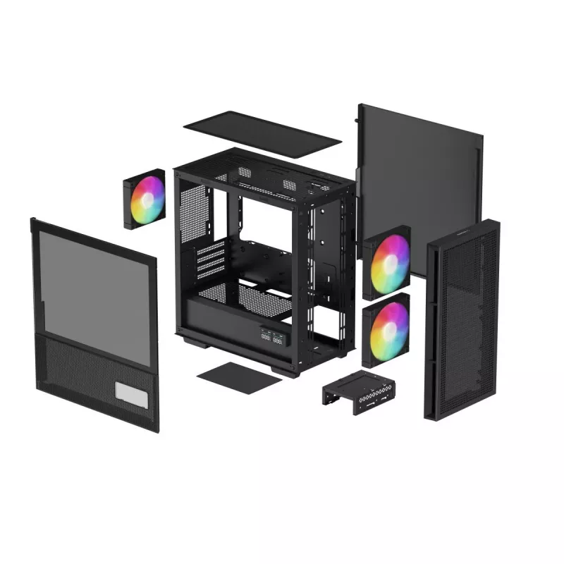 DEEPCOOL CH360 Digital Micro Tower korpuss - Melns