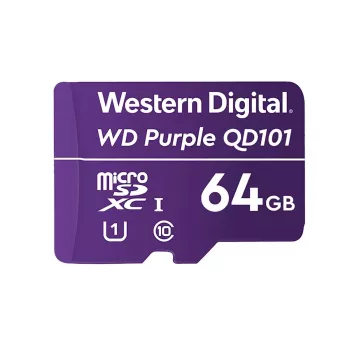 WESTERN DIGITAL WD Purple SC QD101 Ultra Endurance microSD karte 64GB