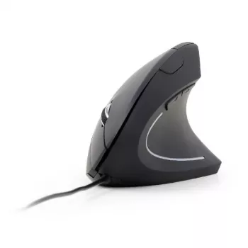 GEMBIRD Optiskā pele MUS-ERGO-01 – Ergonomiska, 6 pogas, ritenītis, USB, melna