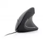 GEMBIRD Optiskā pele MUS-ERGO-01 – Ergonomiska, 6 pogas, ritenītis, USB, melna