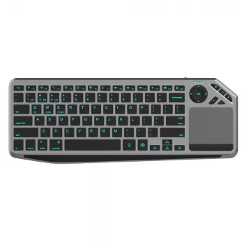 Techly ICTB9801TB bezvadu tastatūra RF Wireless + Bluetooth, QWERTY, US English, melna