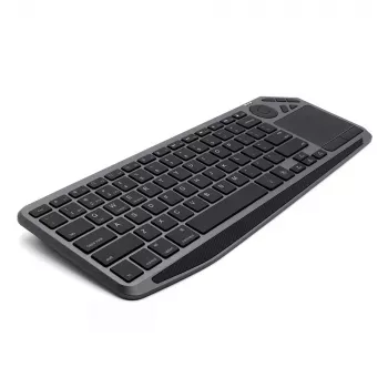 Techly ICTB9801TB bezvadu tastatūra RF Wireless + Bluetooth, QWERTY, US English, melna