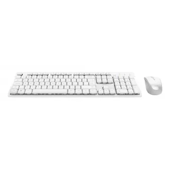 Trust Ody II bezvadu tastatūra un pele, RF, QWERTY, US English, balta