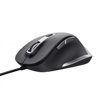 Trust Fyda vadu pele, labā roka, optiskā, USB Type-A, 5000 DPI, melna