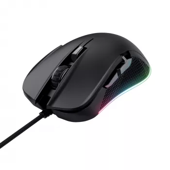 Trust GXT 922 YBAR spēļu pele, labā roka, USB Type-A, optiskā, 7200 DPI
