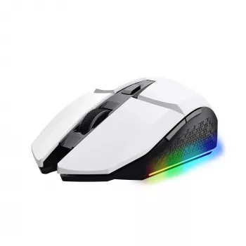Trust GXT 110 FELOX bezvadu optiskā spēļu pele, 4800 DPI, balta
