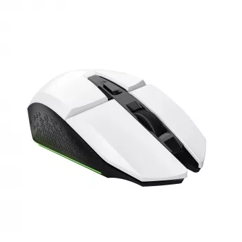 Trust GXT 110 FELOX bezvadu optiskā spēļu pele, 4800 DPI, balta