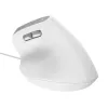 Trust Bayo II vertikālā pele, optiskā, 2400 DPI, USB-A, 6 pogas, balta