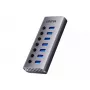 Unitek H1314A01-EU USB-A 3.0 5 Gbps centrmezgls, 7x USB-A 3.0 ar slēdžiem