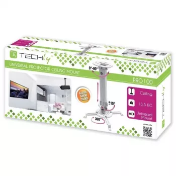 Techly projektora griestu stiprinājums pagarinājums 380-580 mm sudrabs ICA-PM 18S