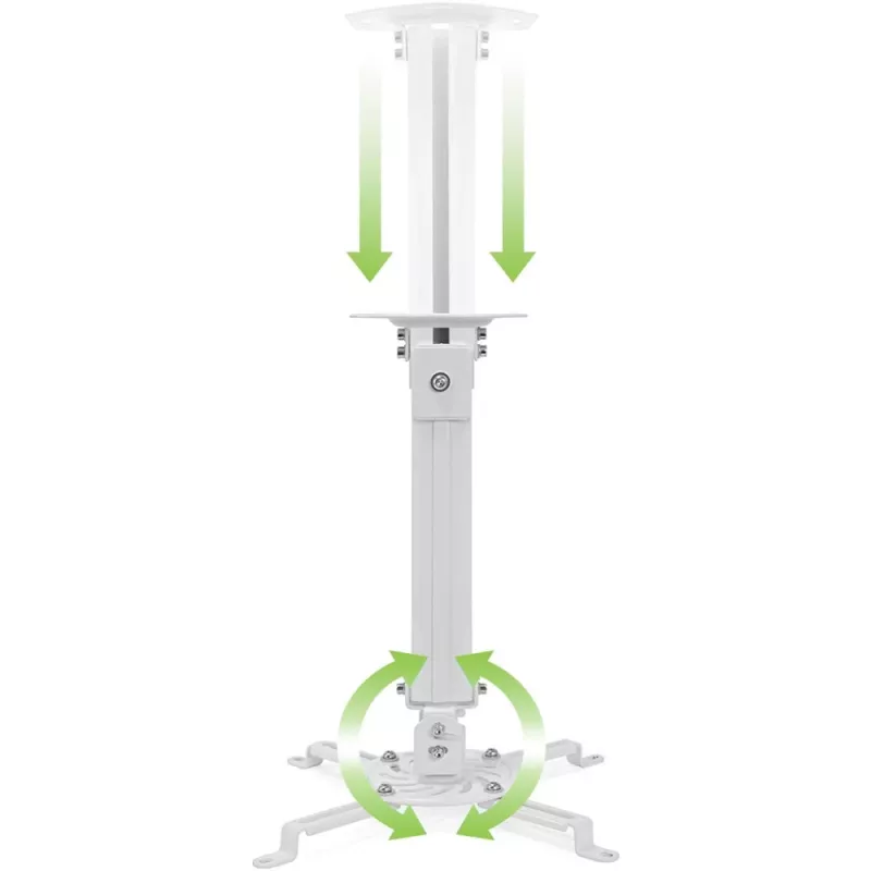 Techly projektora griestu stiprinājums pagarinājums 380-580 mm sudrabs ICA-PM 18S