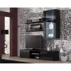 Peldošo plauktu komplekts Cama Meble SOHO 1250×200×200 mm, skaidu plātne, melns matēts (divi plaukti)