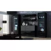 Peldošo plauktu komplekts Cama Meble SOHO 1250×200×200 mm, skaidu plātne, melns matēts (divi plaukti)