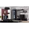 Peldošo plauktu komplekts Cama Meble SOHO 1250×200×200 mm, skaidu plātne, melns matēts (divi plaukti)