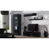 Peldošo plauktu komplekts Cama Meble SOHO 1250×200×200 mm, skaidu plātne, melns matēts (divi plaukti)