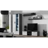 Peldošo plauktu komplekts Cama Meble SOHO, 2 plaukti, 1250×200×200 mm, skaidu plātne, pelēks matēts
