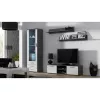 Peldošo plauktu komplekts Cama Meble SOHO, 2 plaukti, 1250×200×200 mm, skaidu plātne, pelēks matēts
