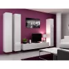 Pie sienas montējams skapis cama meble VIGO 180 — 1800×400×300 mm, balts/balts spīdums